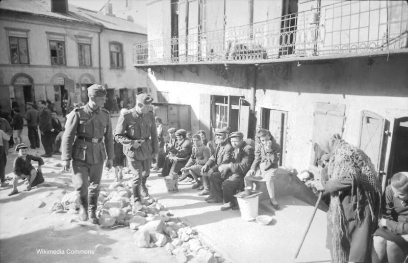 Photograph of German Soldiers in the Lublin Ghetto 1941
