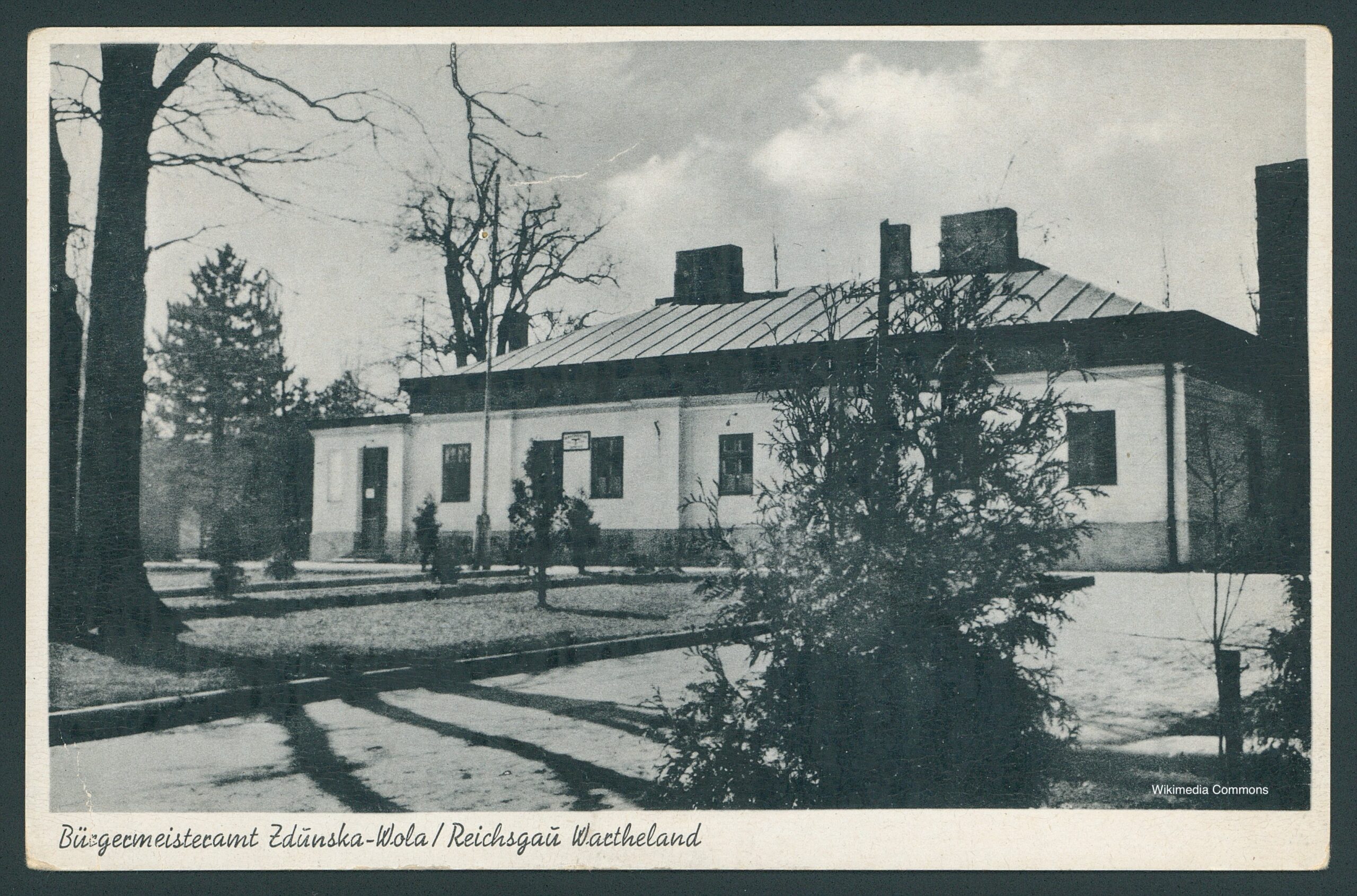 Photograph of Zdunska-Wola, Poland during the German occupation.