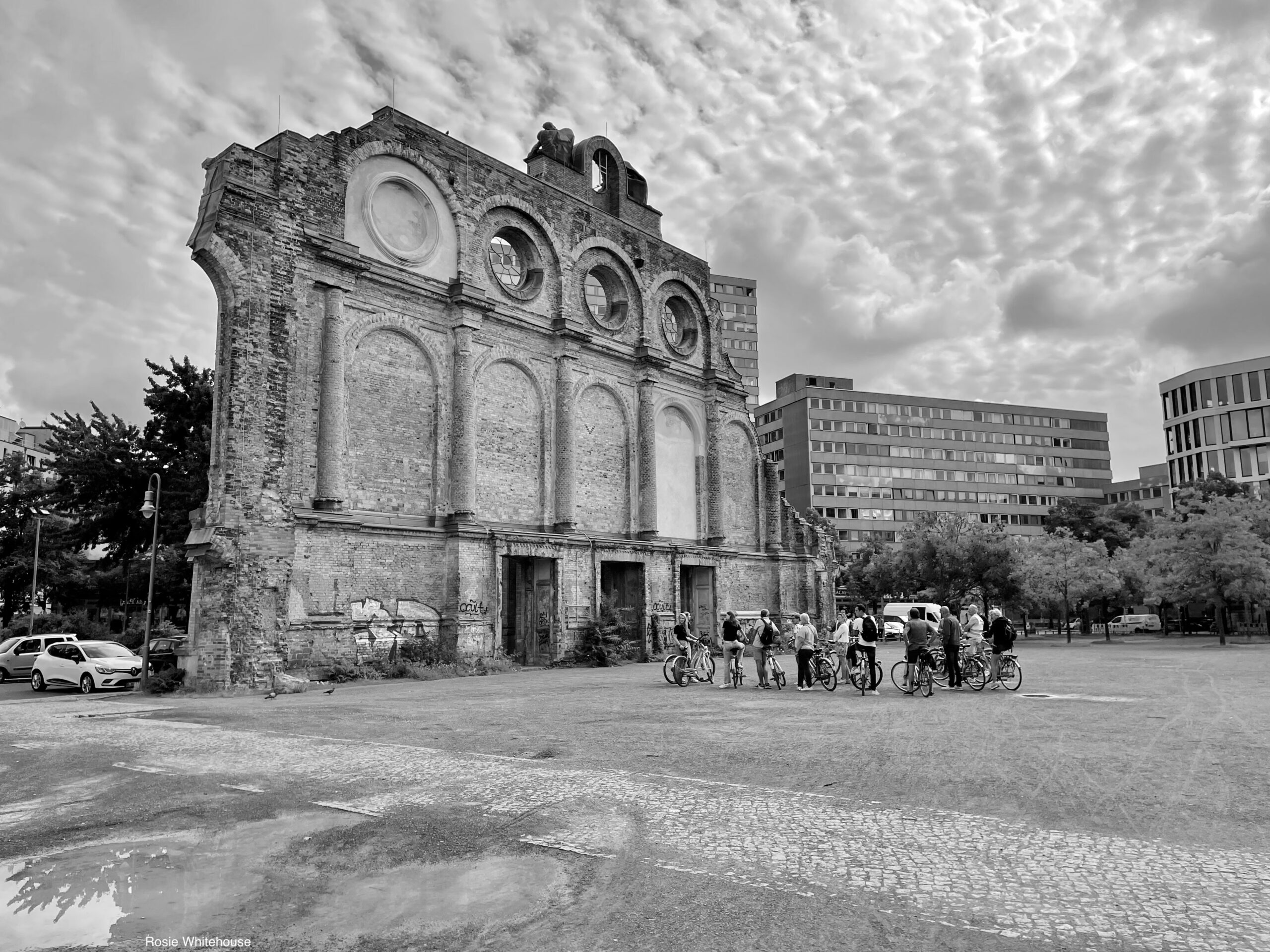 Photograph of the Anhalter Bahnhof - Holocaust Deportation Site - in Berlin, Germany.
