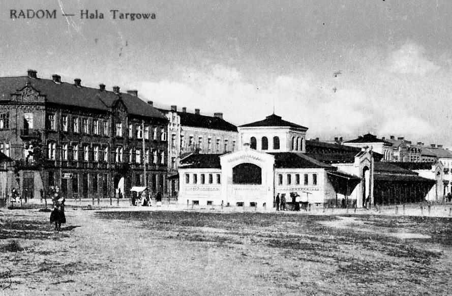 Photograph of Market Hall, Radom, Poland 1917.