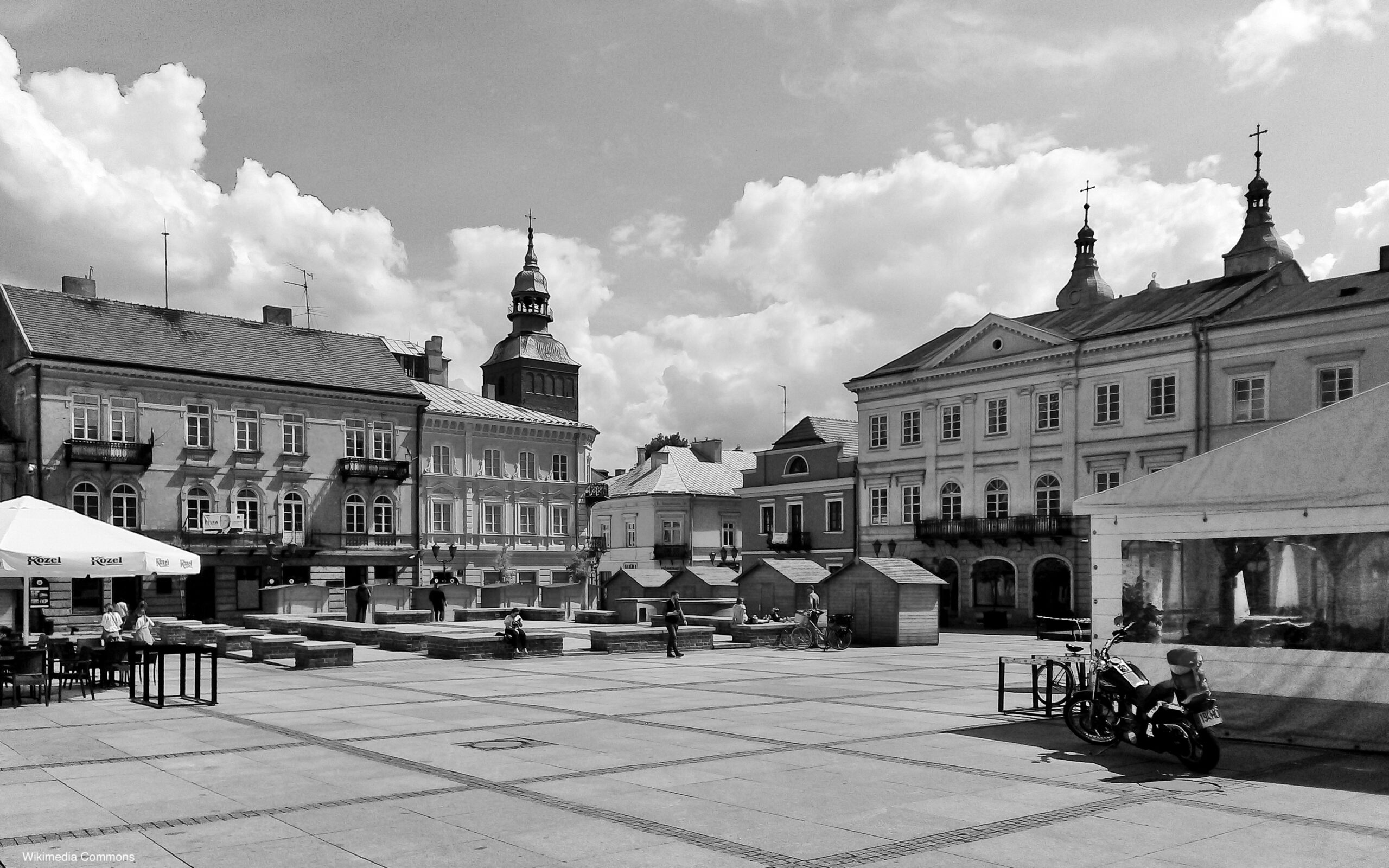 Photograph of the Market Square in Piotrkow.