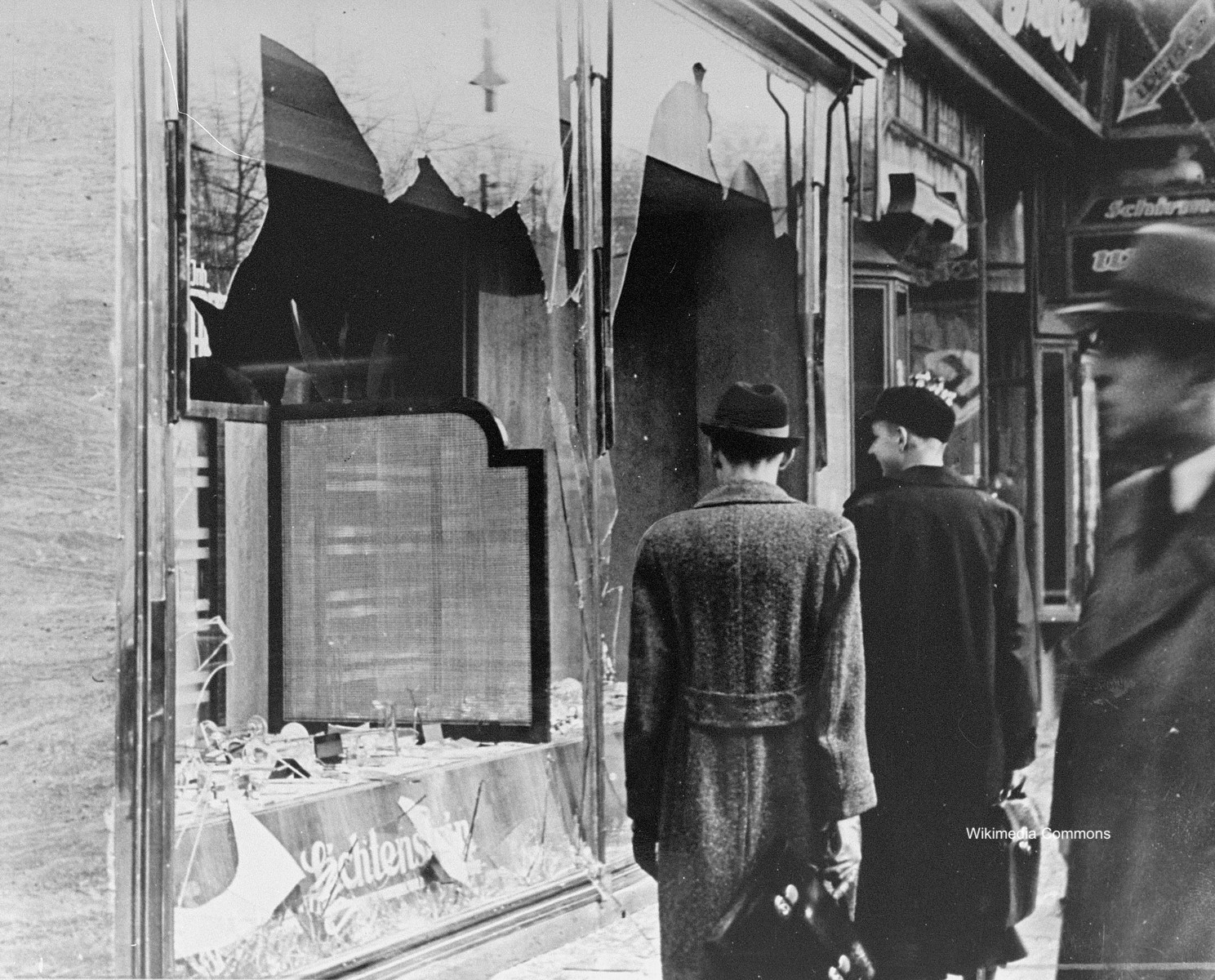 Destroyed Jewish shop Nov 10 1938 Berlin