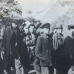 Photograph of the death march from Remsdorf-Troglitz to Theresienstadt April 1945.