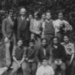 Photograph of Leonard Montefiore with the Boys of the Ascot hostel.