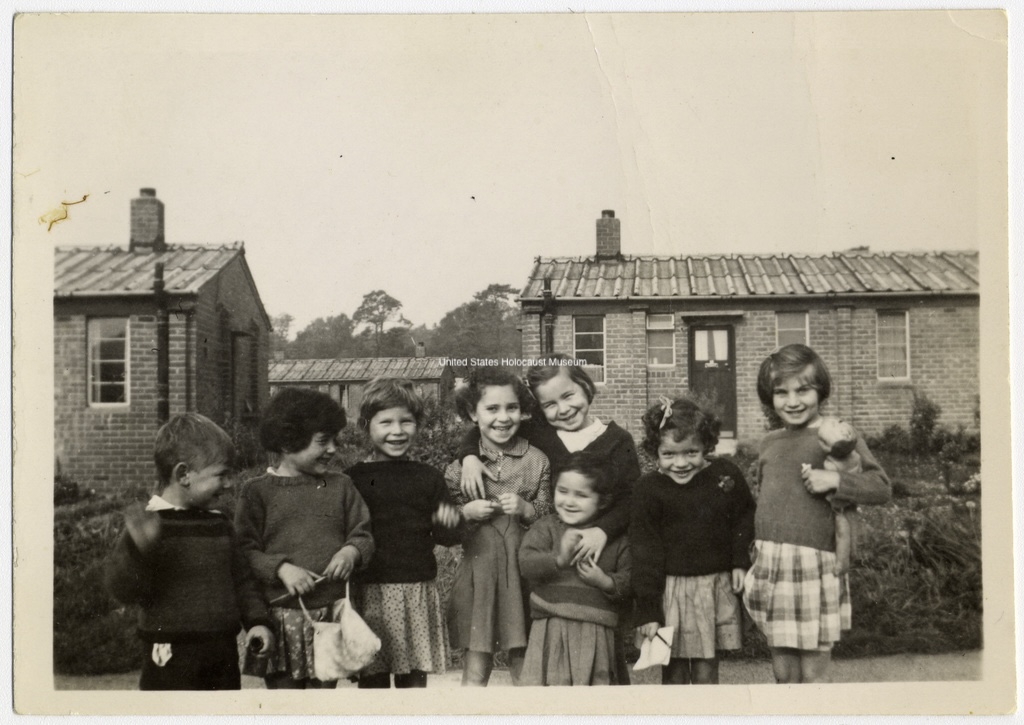 Photograph of some of the youngest members of the Boys in Windermrere in 1945.