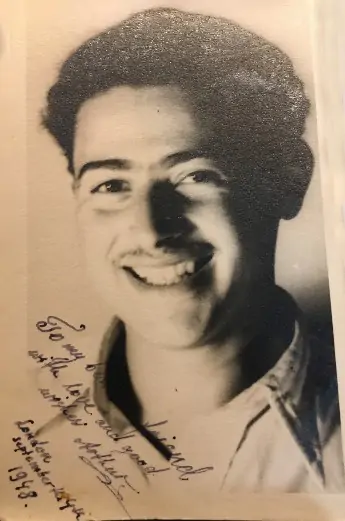 Photograph of Artek Poznanski in 1948.