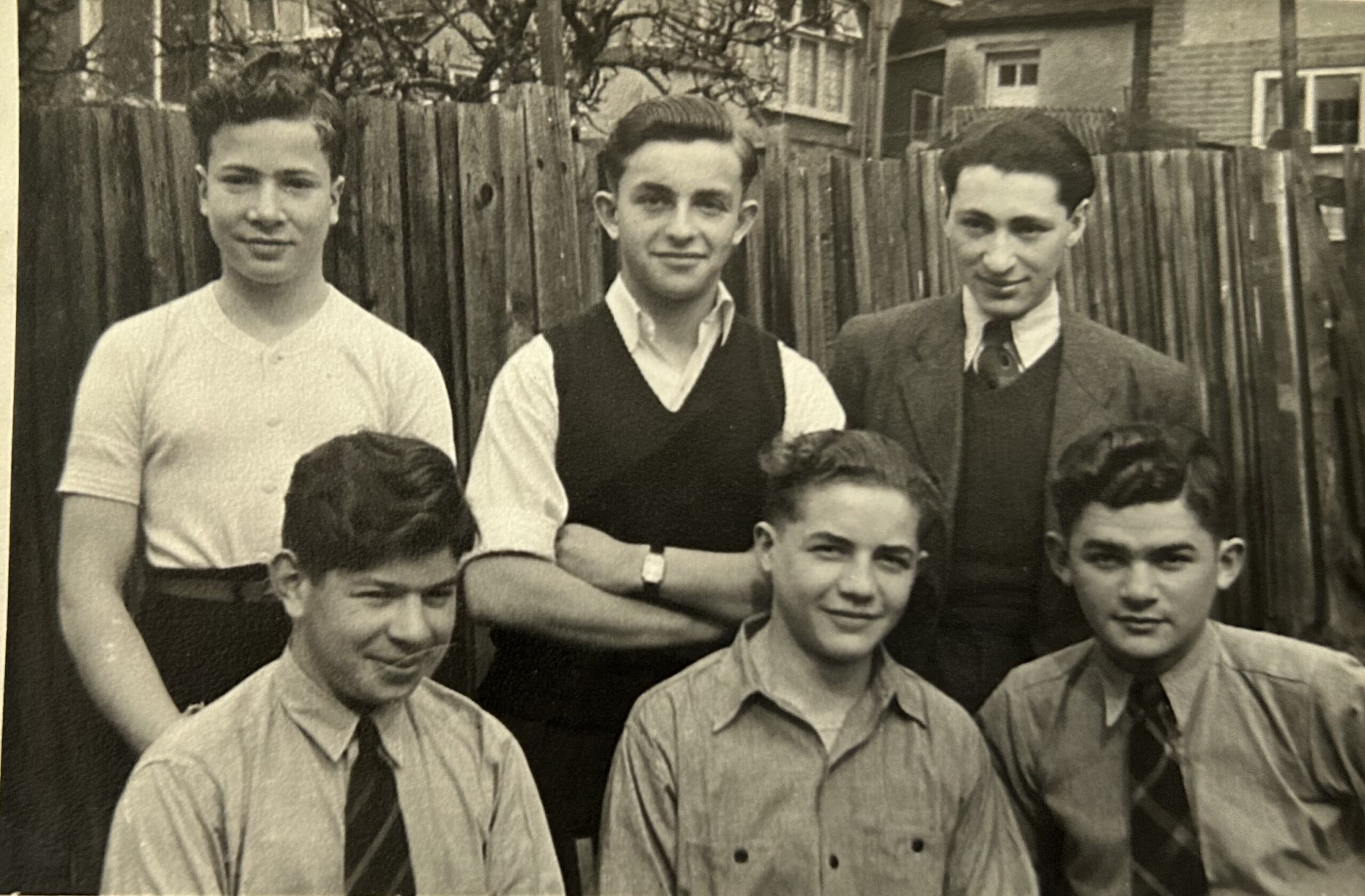 Photograph of the Boys in the Finchley Road hostel.