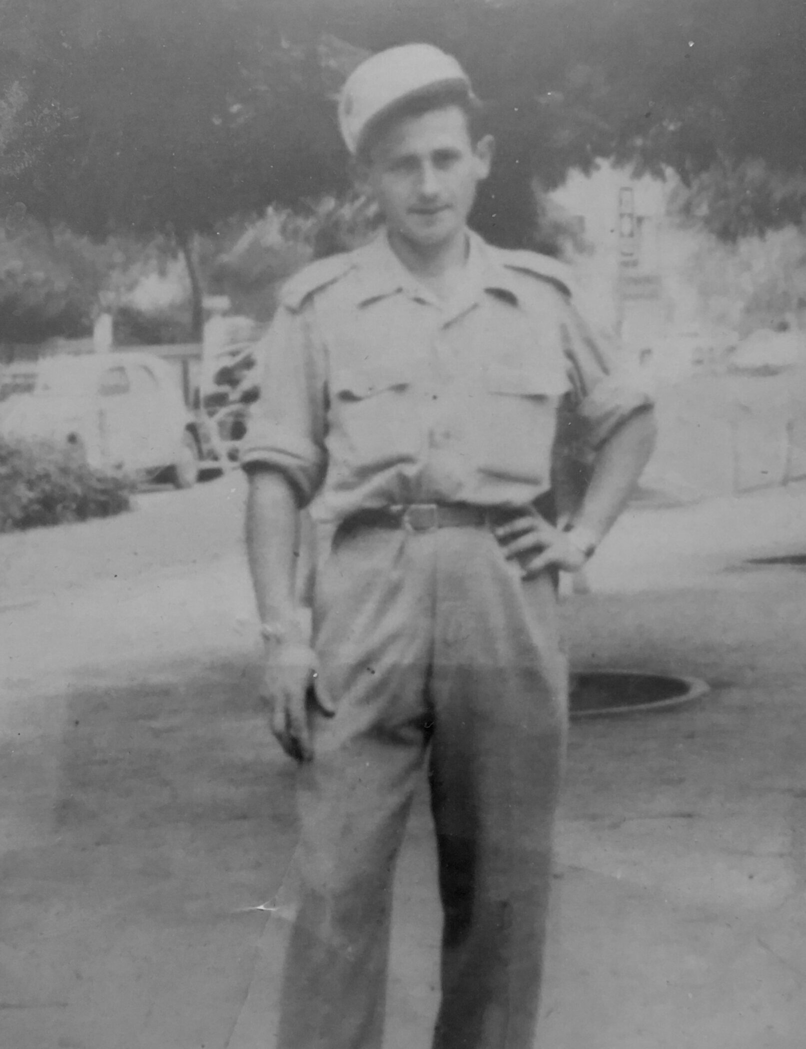 Photograph of Sam Freiman in Israel as a Machal volunteer 1948.