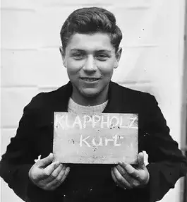 Photograph of Kurt Klappholz in Kloster Indersdorf, Germany in 1945.
