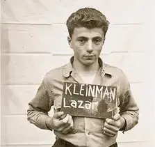Photograph of Lazar Kleinman in Kloster Indersdorf, Germany in 1945.