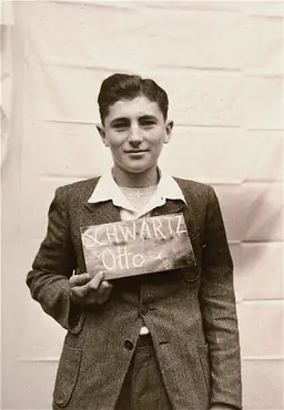 Photograph of Otto Schwartz in Kloster Indersdorf, Germany 1945.