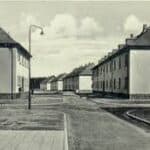 Photograph of the Belsen-Hohne DP Camp 1945.
