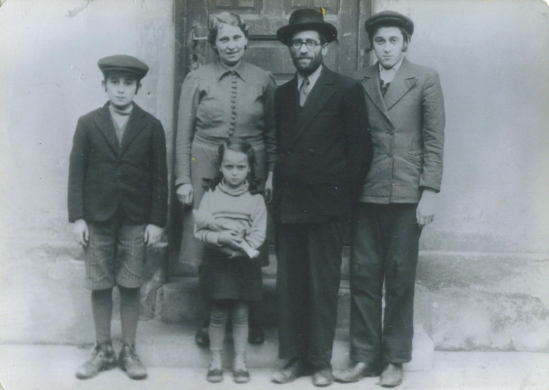 Photograph of Alexander Friedman and family In Kosice.