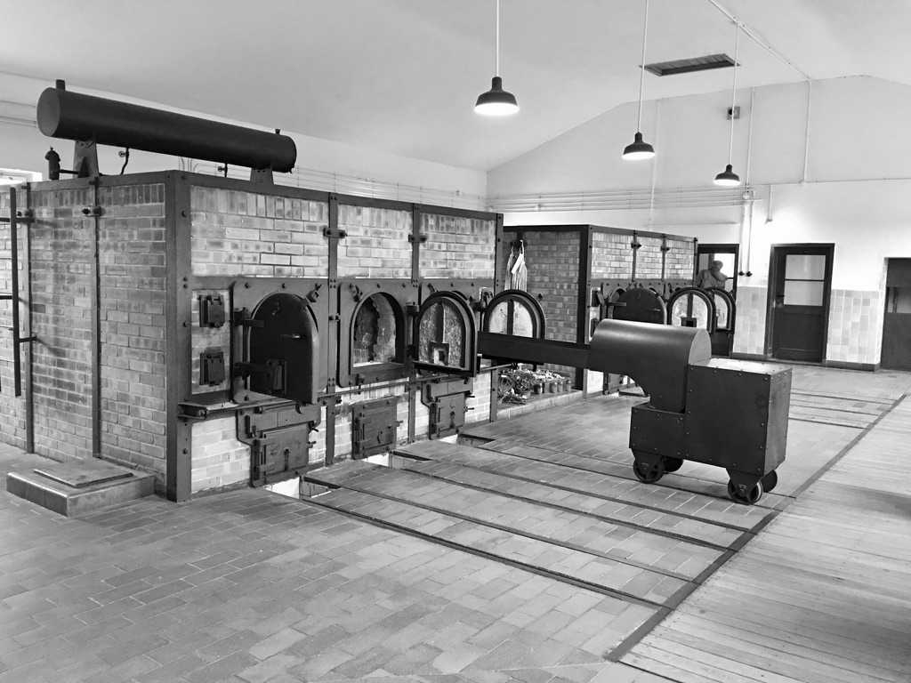 Photograph of the Gas Chamber at the Buchenwald Memorial Museum, Weimar, Germany.