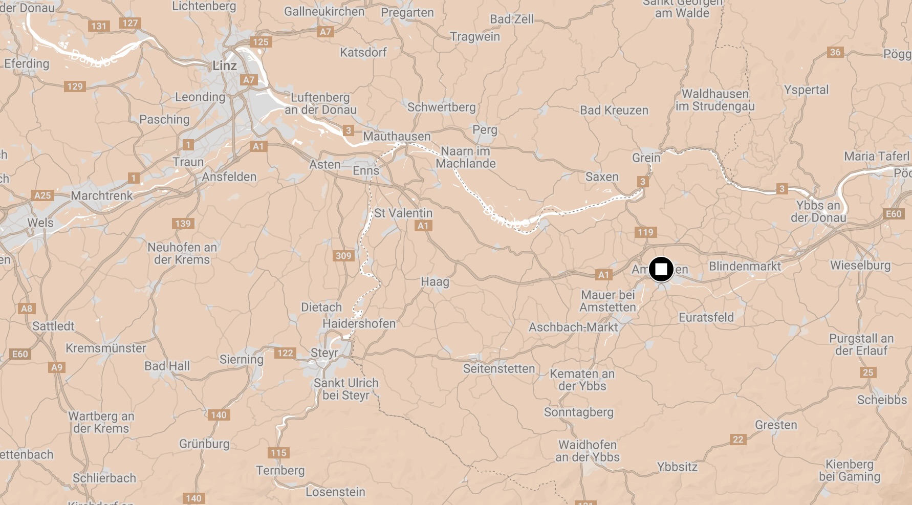 Map of Amstetten Camp.