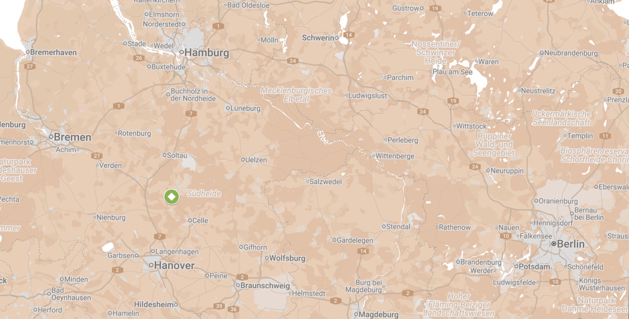 Map pf Belsen-Hohne DP Camp.