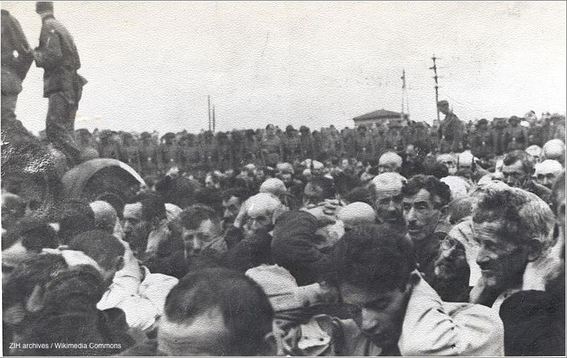 Photograph of the liquidation of the Białystok Ghetto 15-20 August 1943.