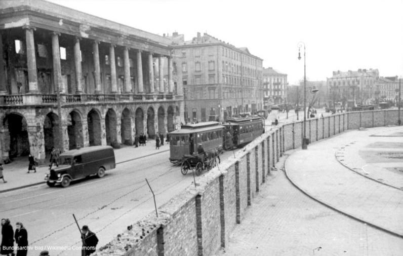 Photograph of the Warsaw Ghetto.