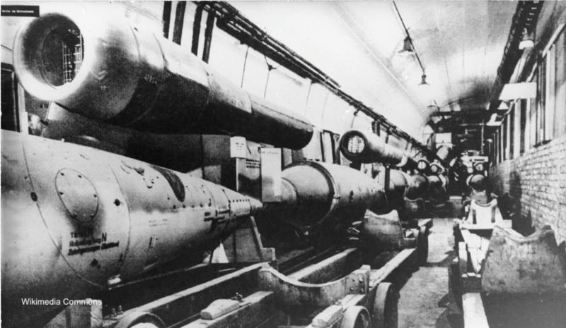 German photograph of the production line at Mittelbau Dora.