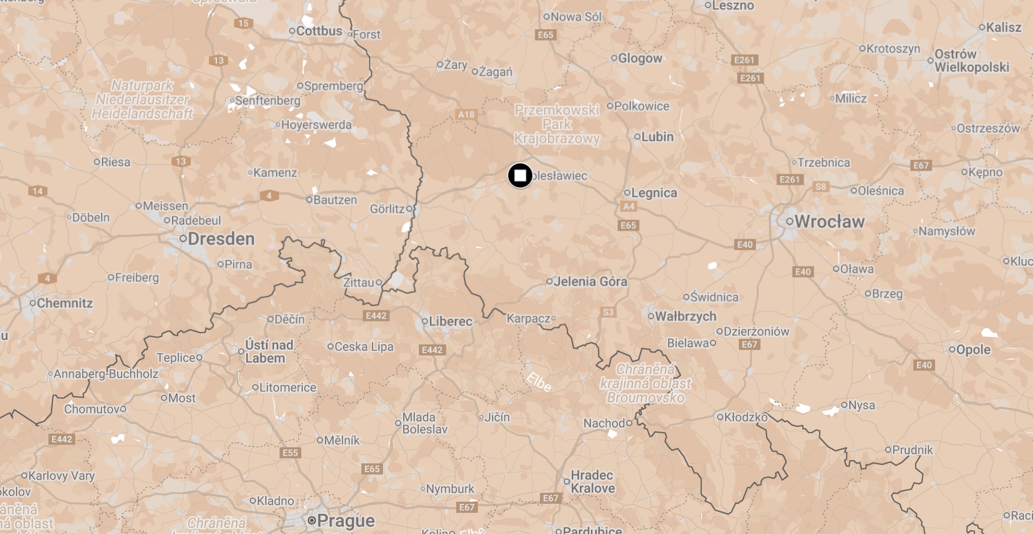 Map of Christianstadt Camp.