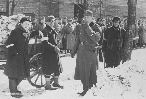 Photograph of Czestochowa Ghetto in World War II.