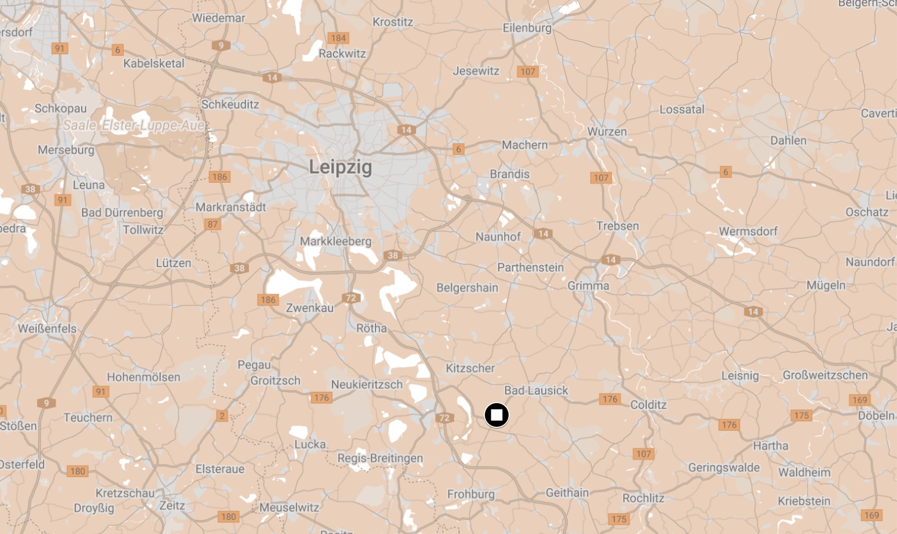 Map of Flössberg Camp.