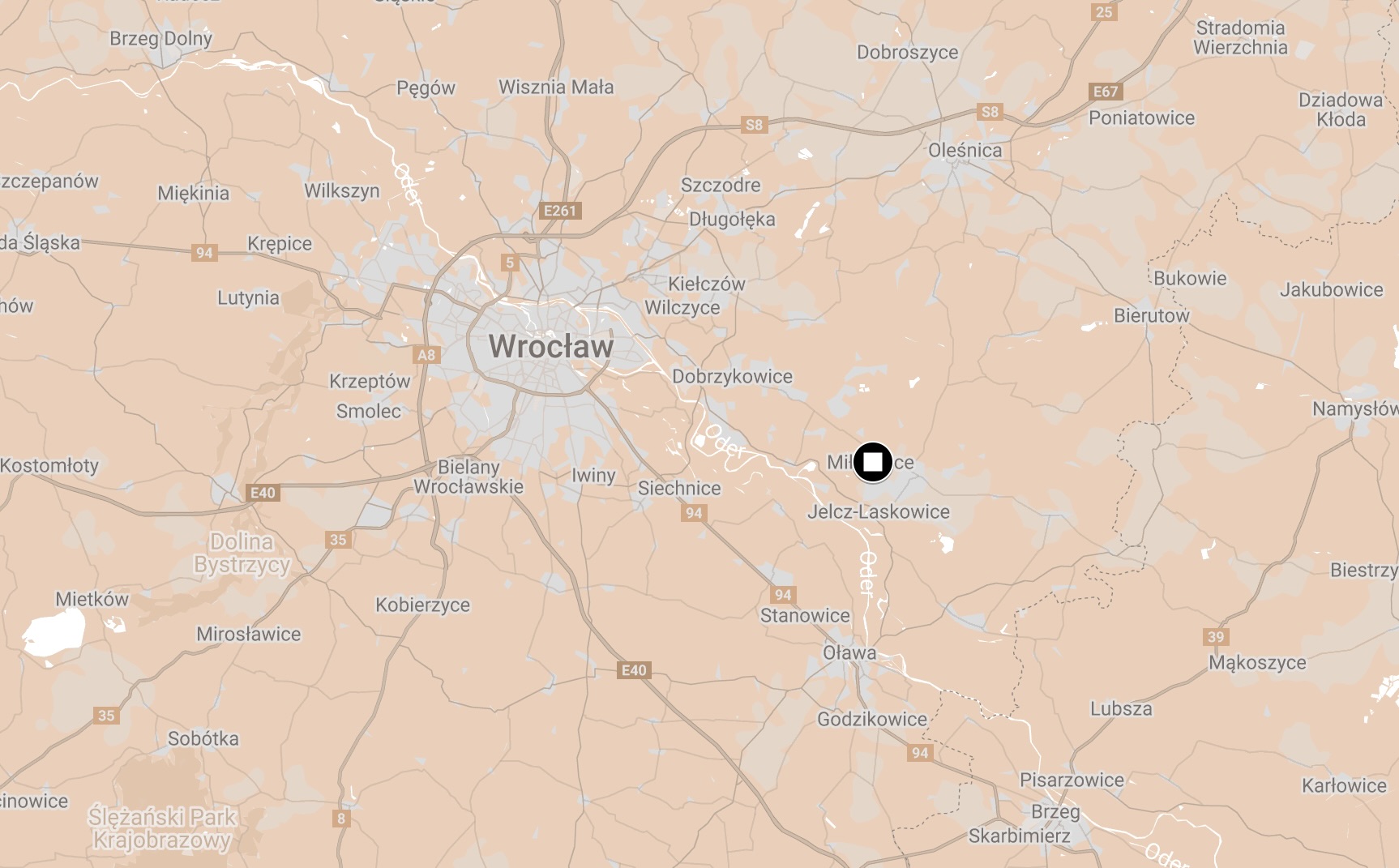 Map of Fünfteichen Camp.