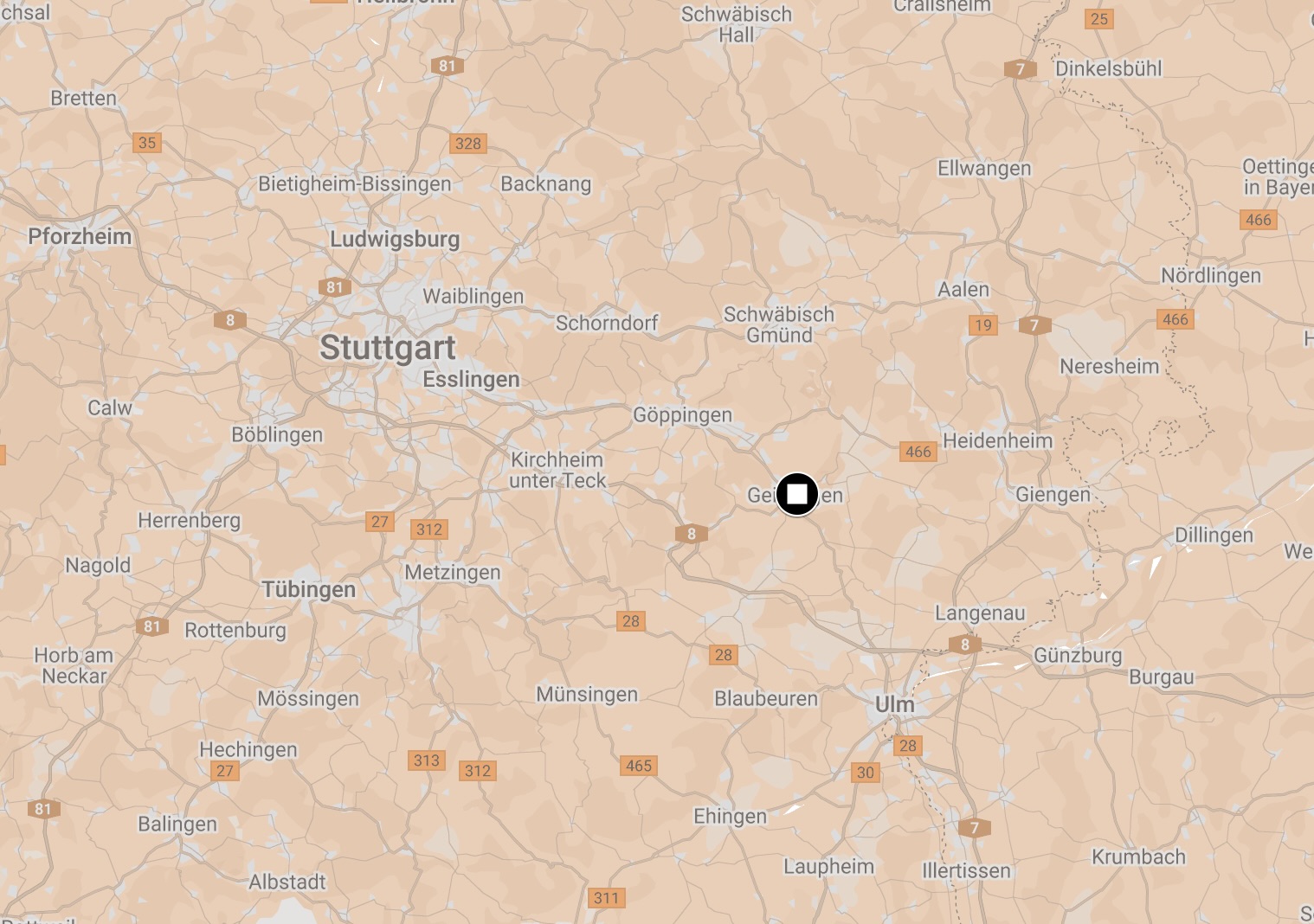 Map of Geislingen Camp.