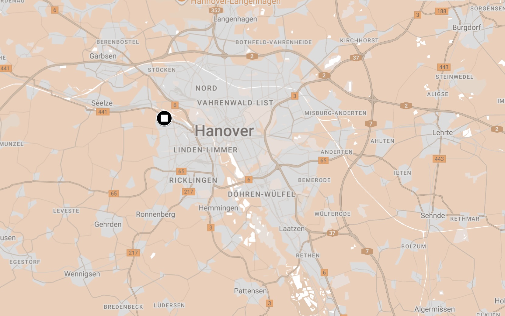 Map of Hanover-Ahlem Camp.