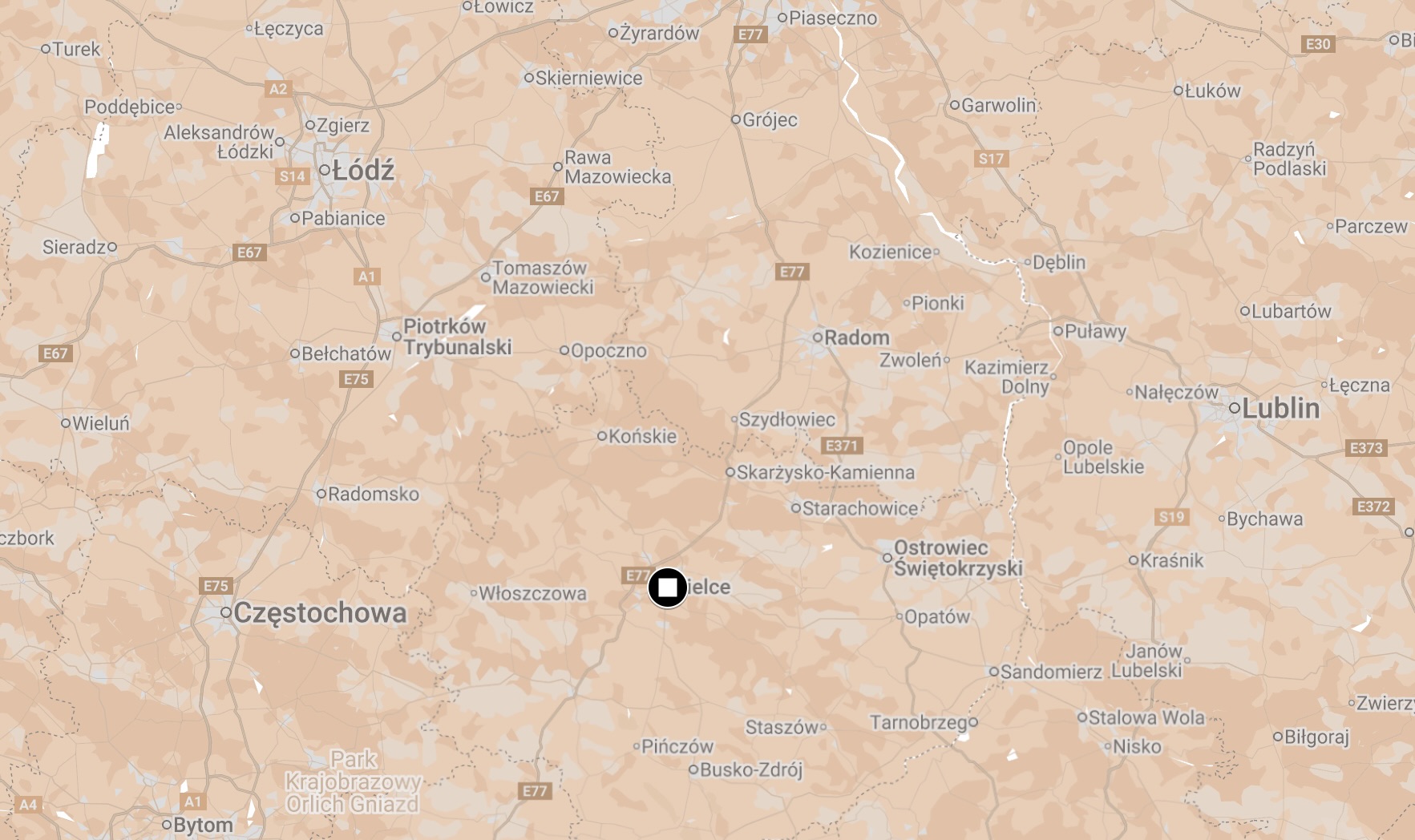 Map of Huta Ludwikow Camp.