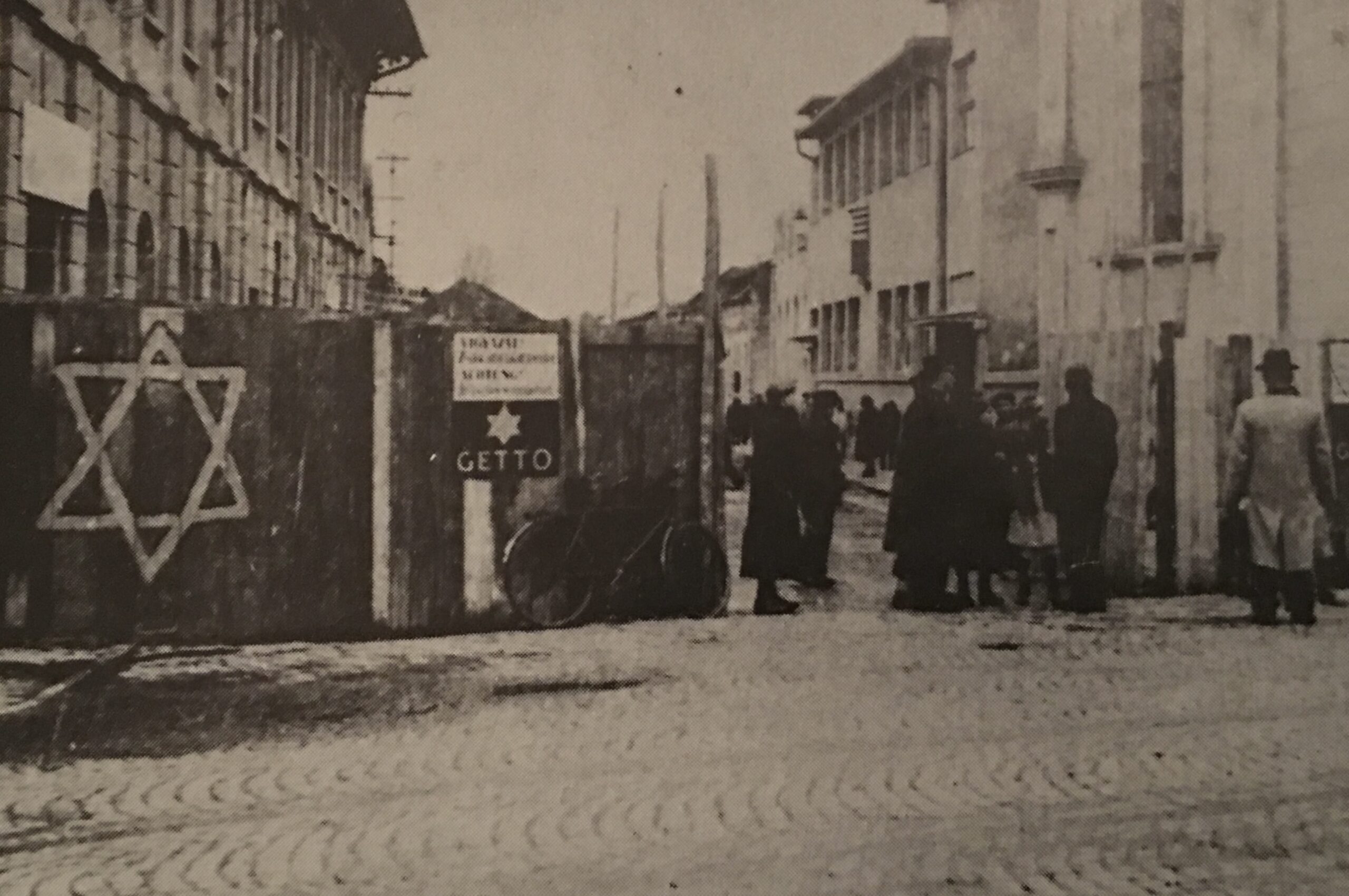 Photograph of the Mukács Ghetto 1944.