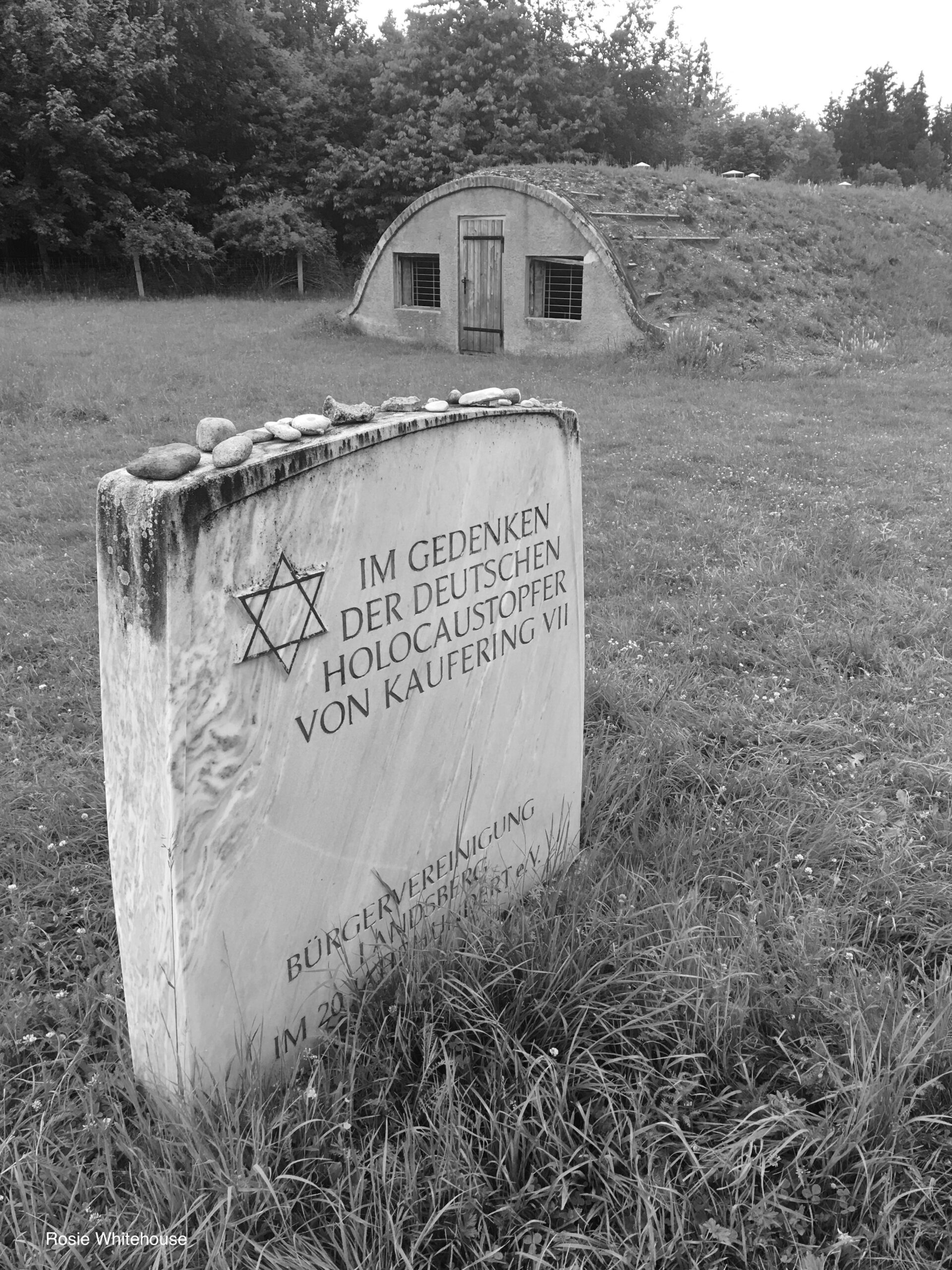 Photograph of a Memorial at the former Kaufering concentration camp in Bavaria, Germany.