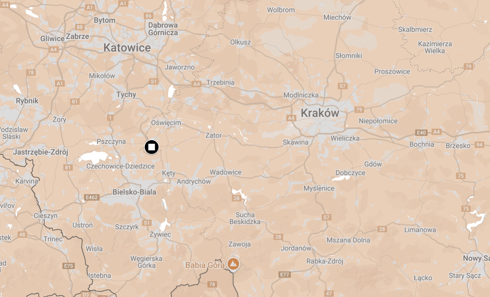 Map of Jawischowitz Camp.