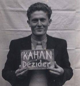 Photograph of Dezider Kahan in Kloster Indersdorf, Germany in 1945.