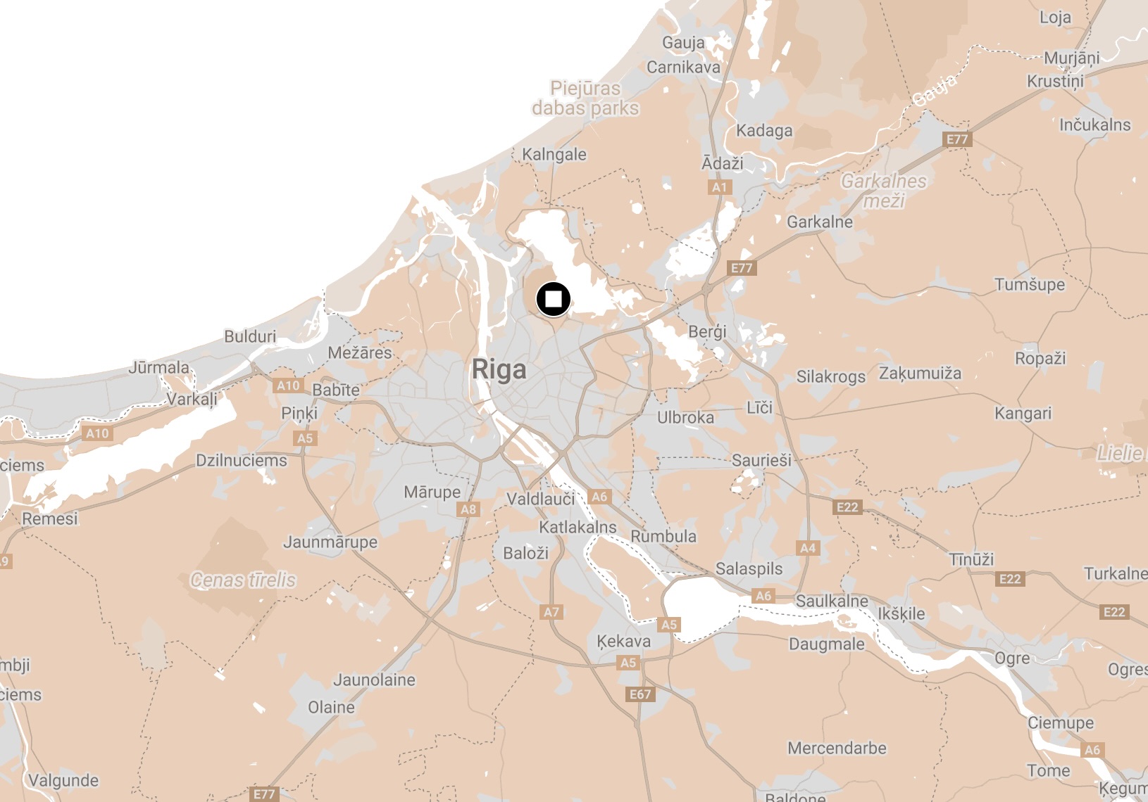 Map of Kaiserwald Camp.