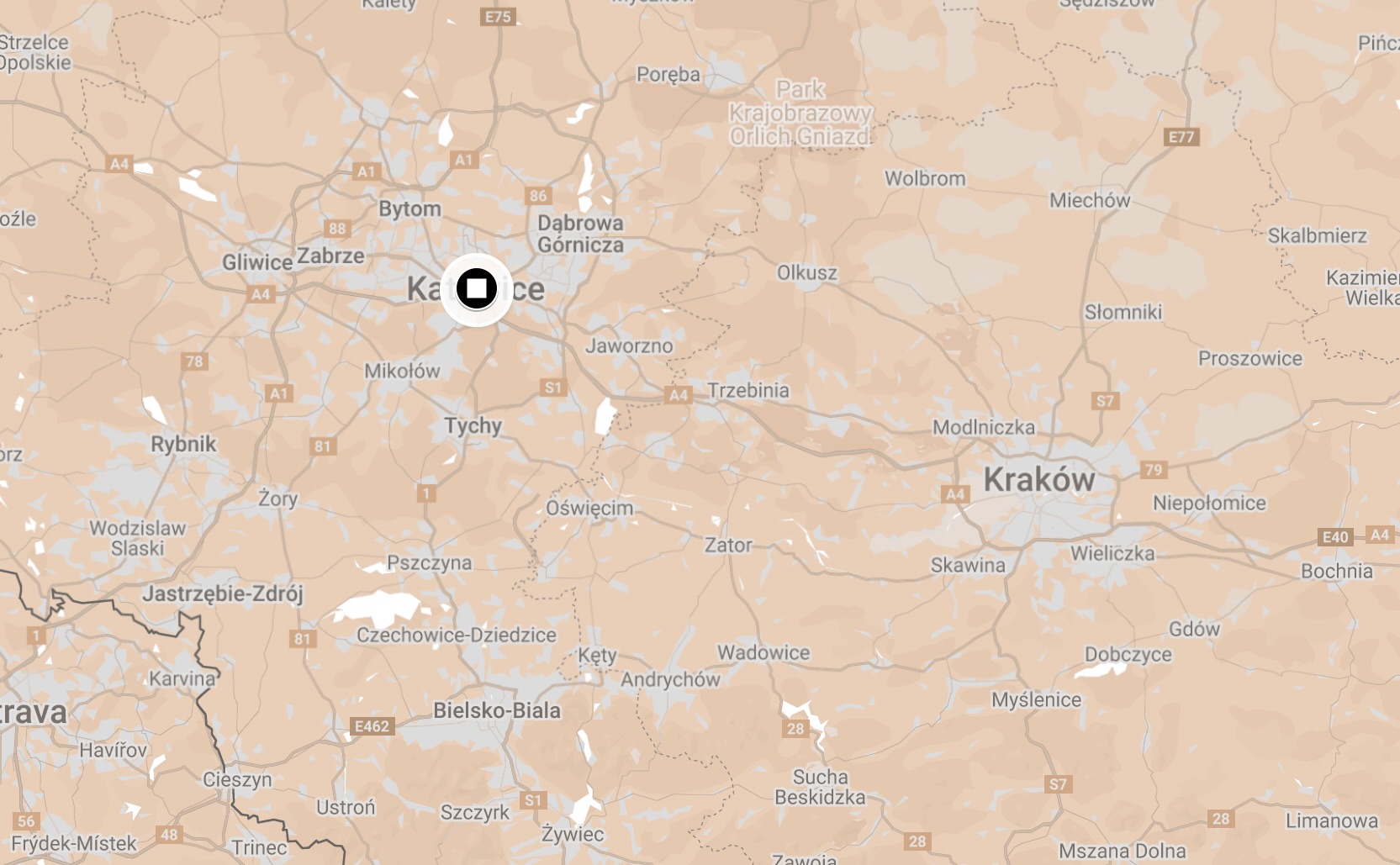 Map of Katowice Camp.