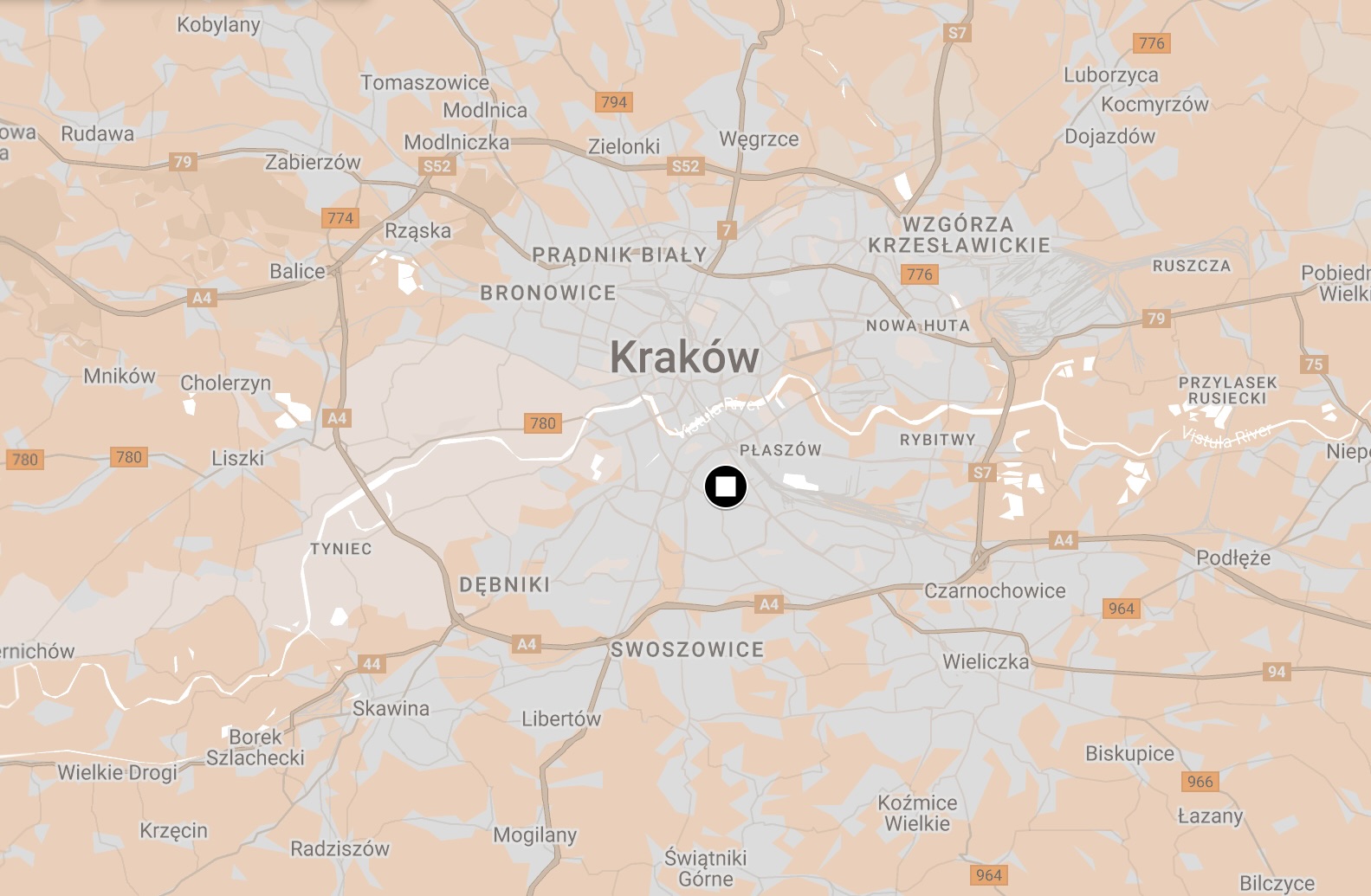 Map of Kraków-Płaszów Camp.