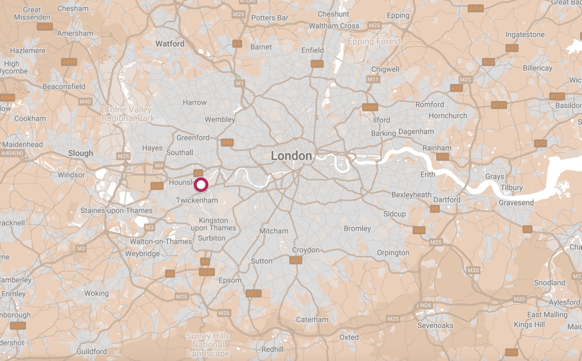 Map of Lingfield House Hostel.