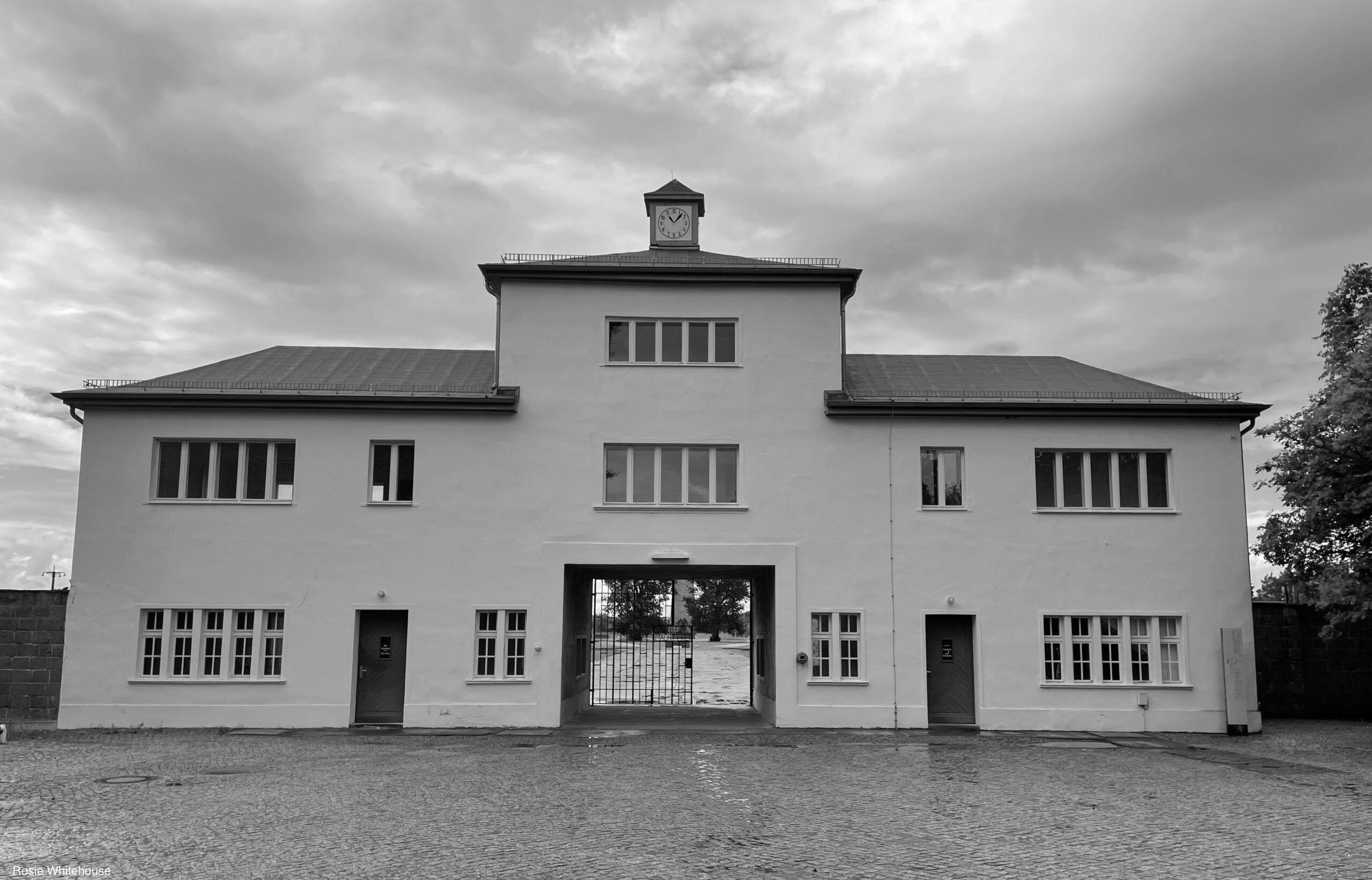 Photograph of Main Gate Sachsenhausen Memorial Germany