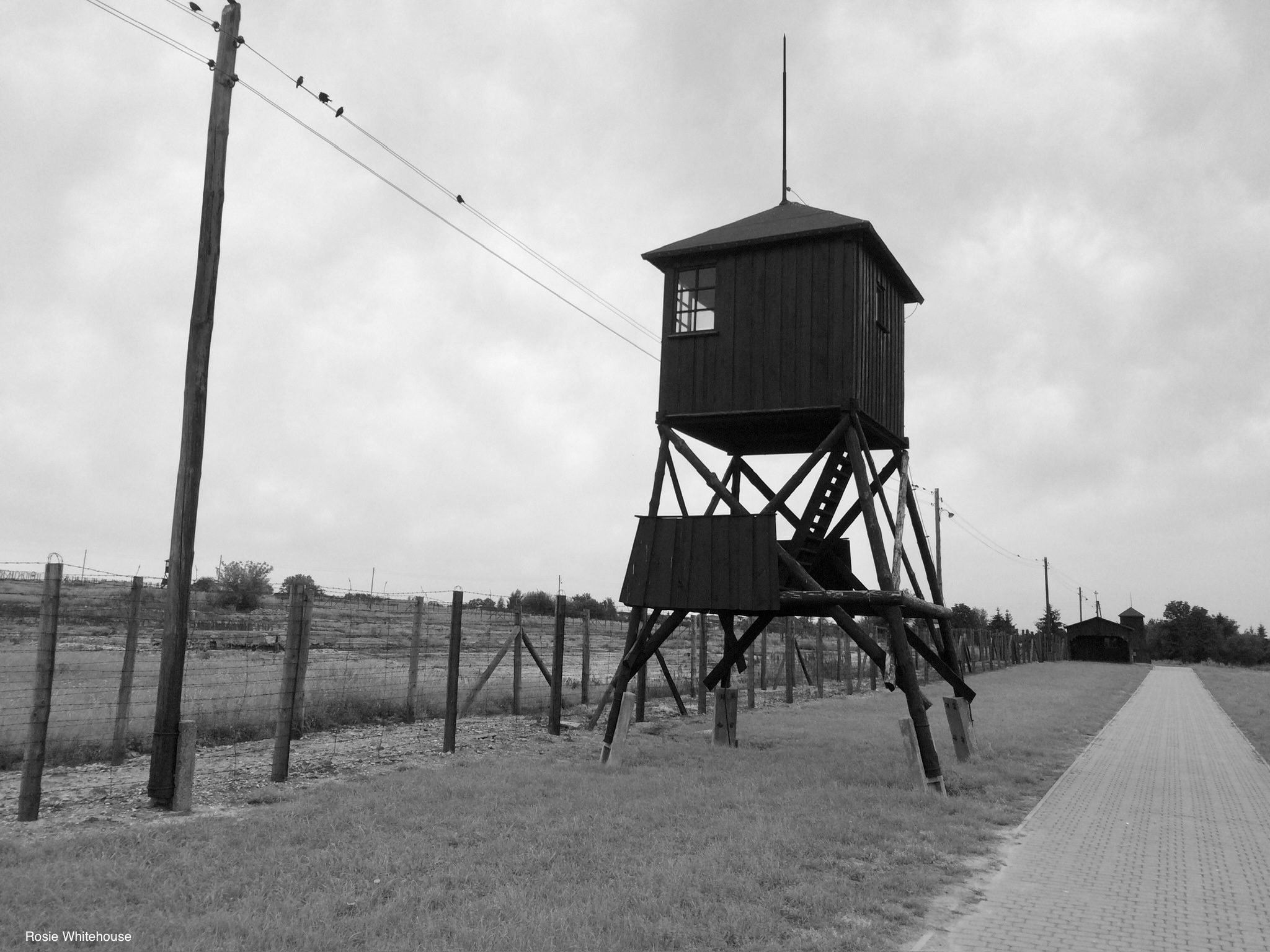 Photograph of Majdanek Memorial, Lublin, Poland.