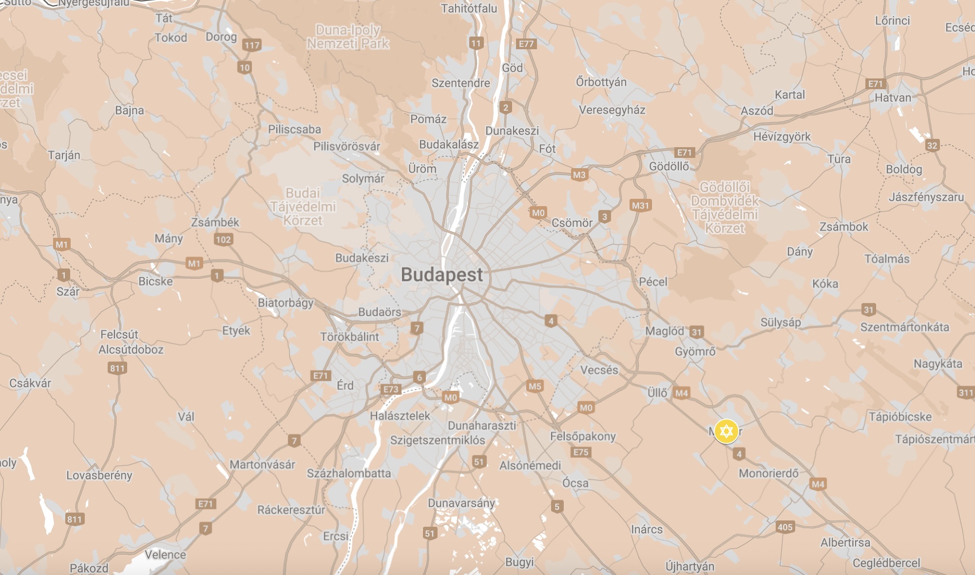 Map of Monor Ghetto.