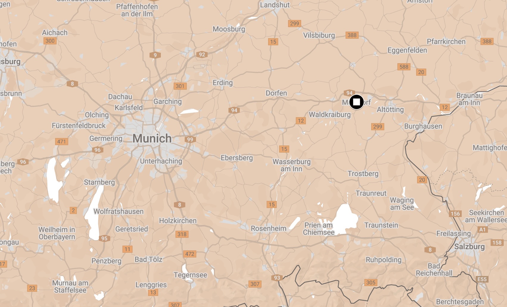Map of Muldorf Camp.