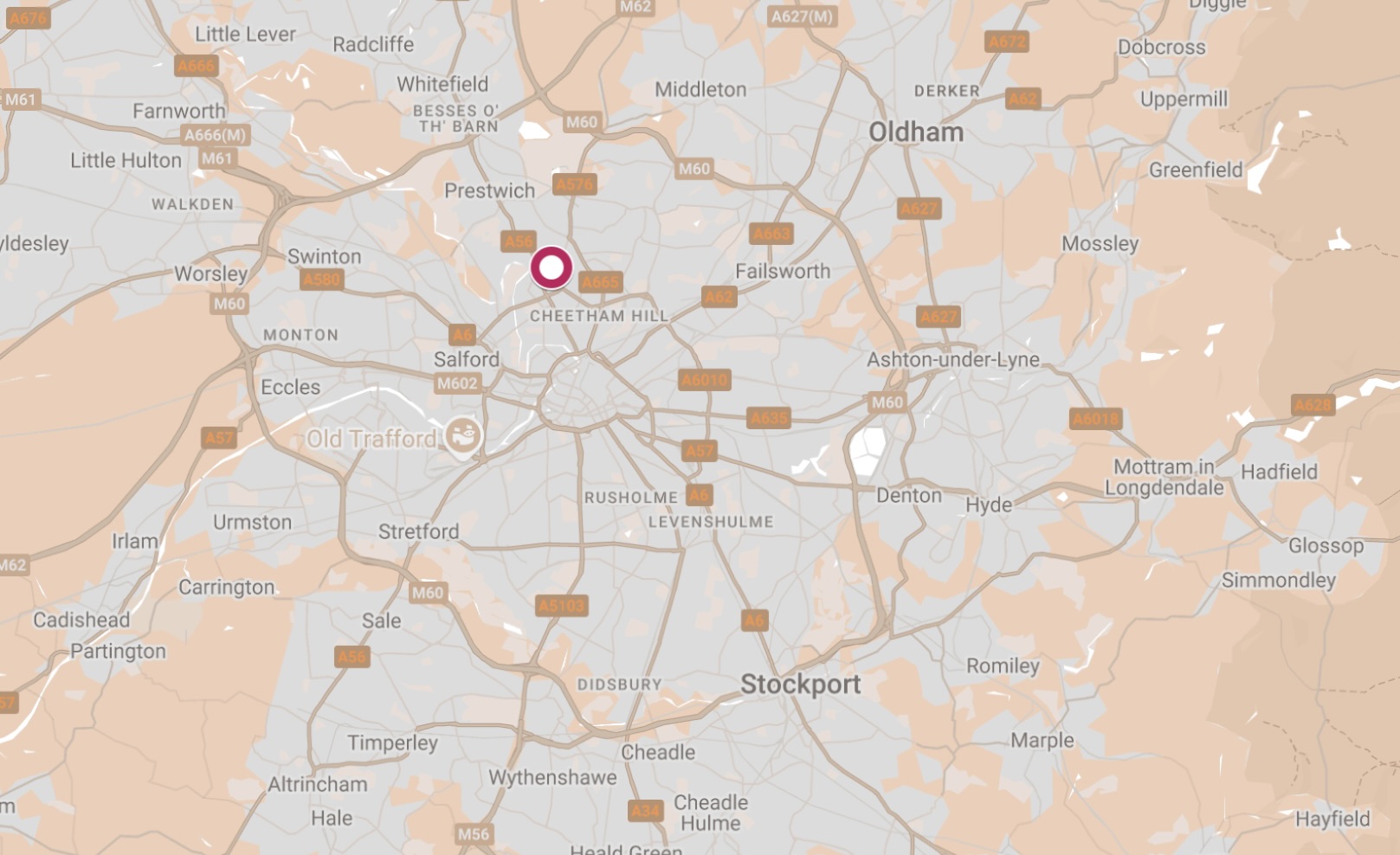 Map of the Northumberland Street Hostel.
