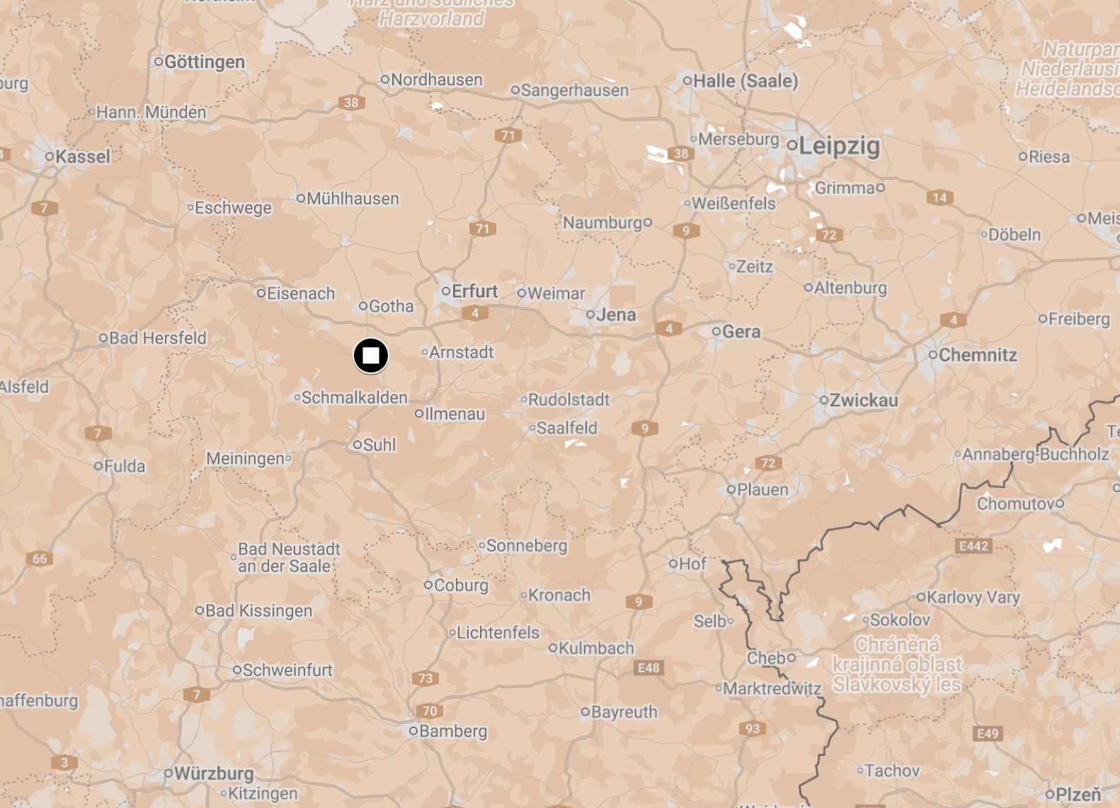 Map of Ohrdruf-Crawinkel Camp.