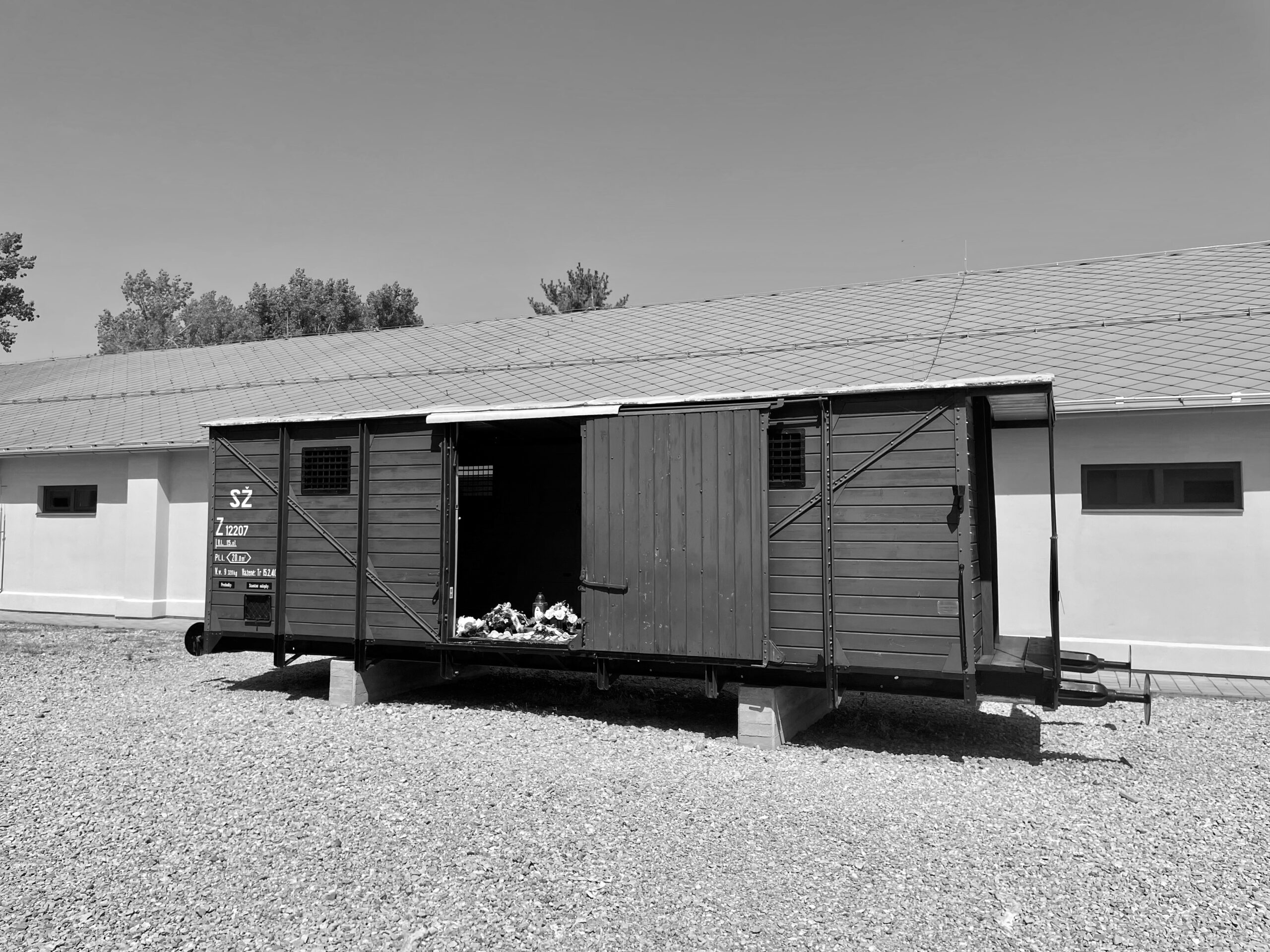 Photograph of Sered Holocaust Museum, Slovakia.