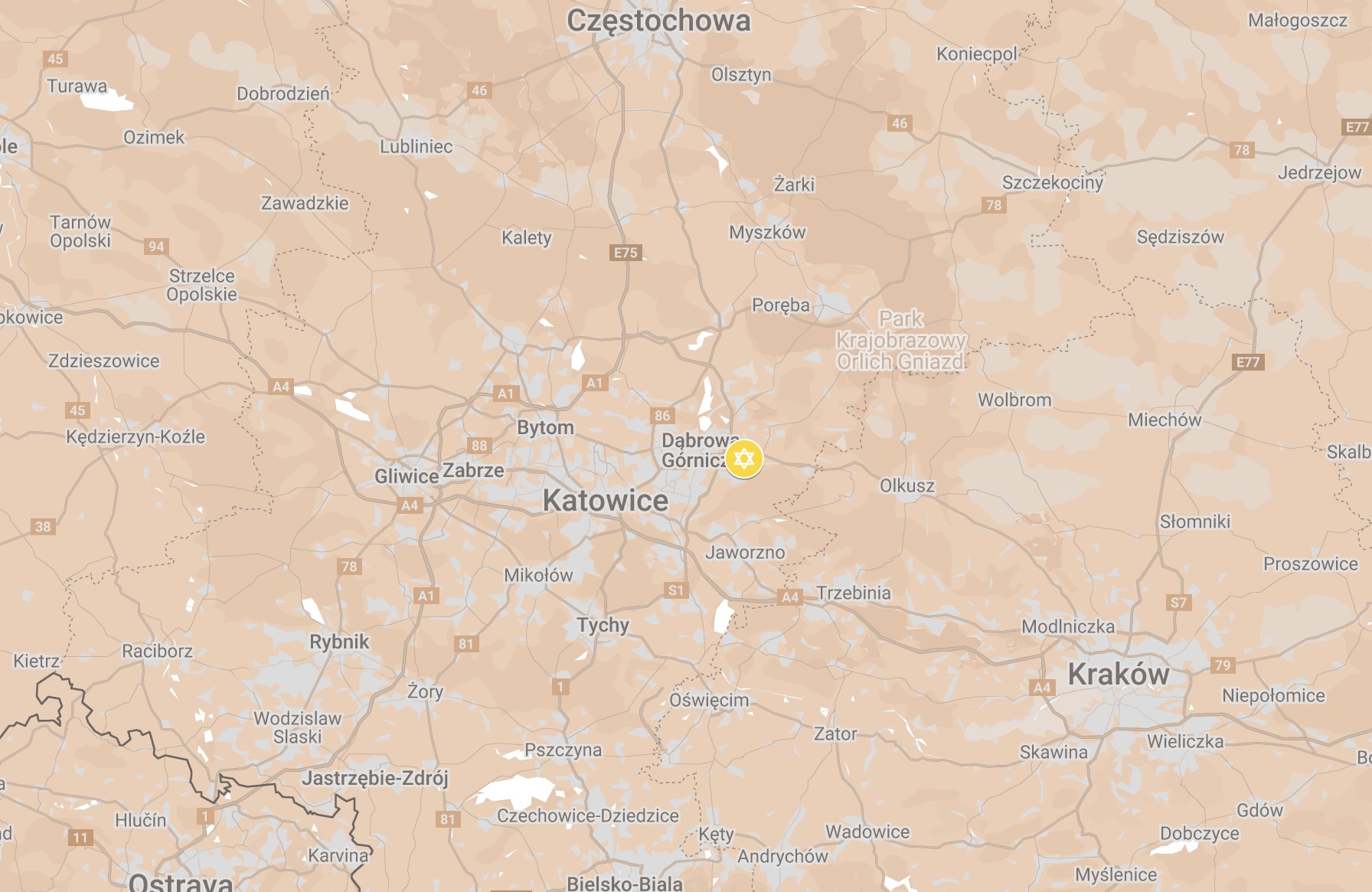 Map of Strzemieskyce Ghetto.