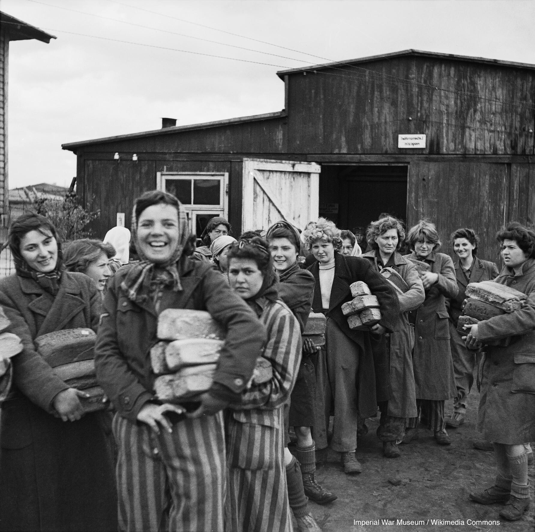 Photograph of the Liberation of Bergen Belsen Concentration Camp, April 1945.