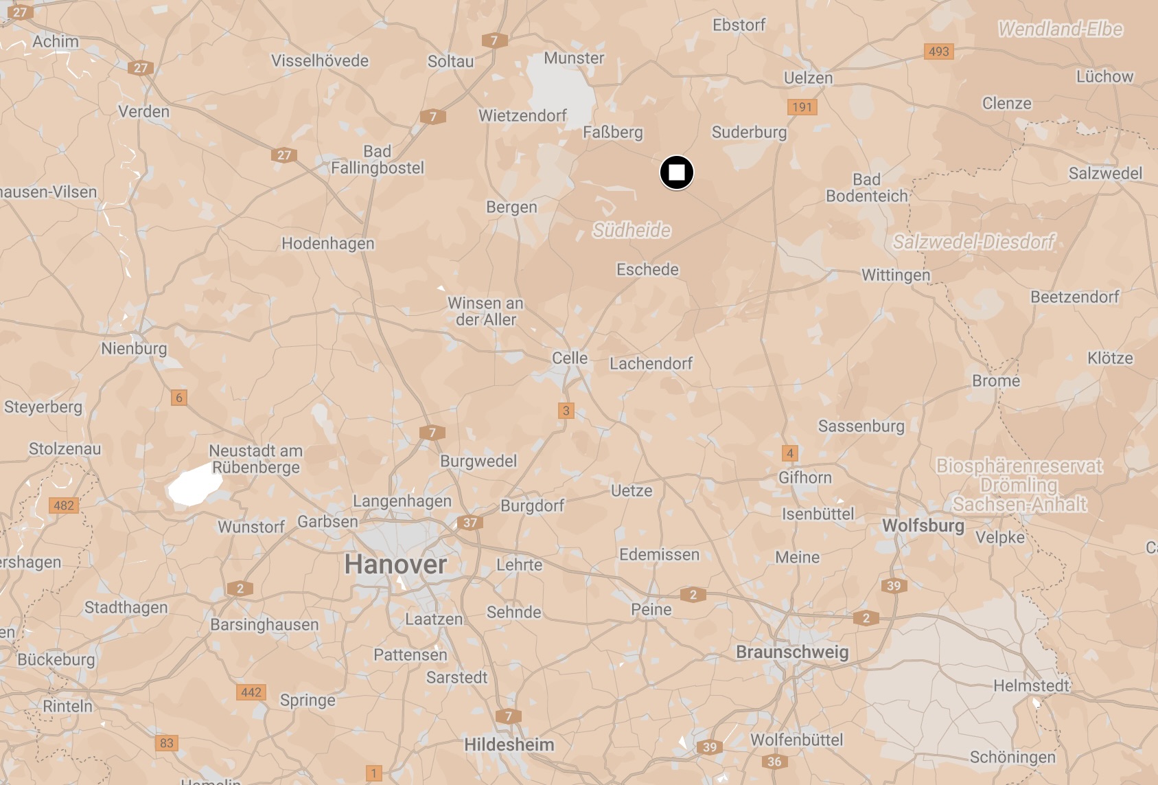 Map of Unterlusse Camp.