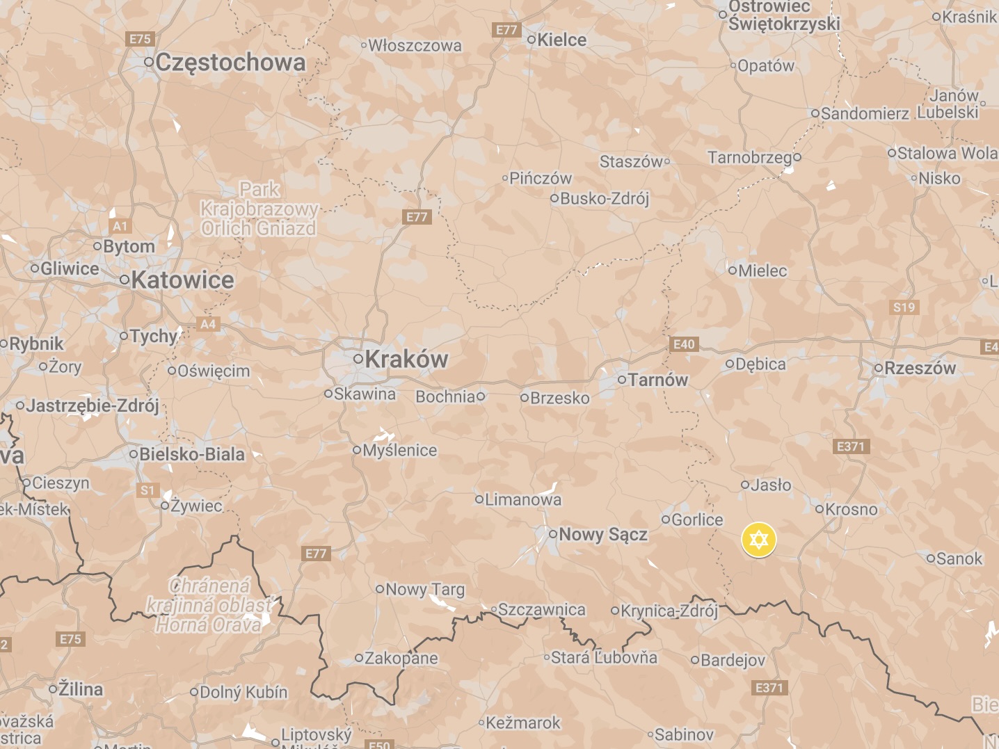 Map of Zmigrod Nowy Ghetto.