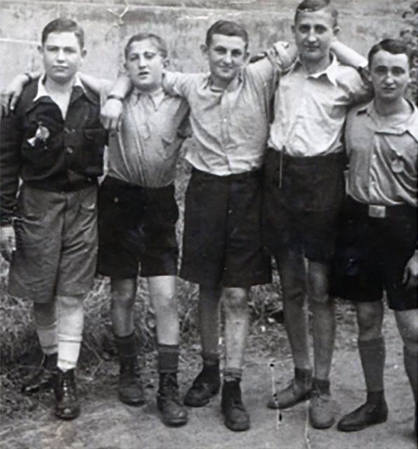 Photograph of members of the Boys in Prague 1945.